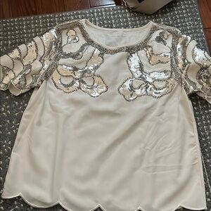 Chic Sequin Embellished Blouse